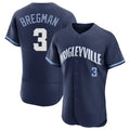 Pouc C.Cubs #3 Alex Bregman Navy City Connect Limited Elite Home Stitched Jerseys