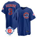 Pouc C.Cubs #3 Alex Bregman Royal 150th Anniversary Home Game Stitched Jerseys