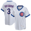 Pouc C.Cubs #3 Alex Bregman White T-shirt Cooperstown Collection Limited Stitched Jerseys
