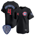 Pouc C.Cubs #4 Pete Crow-Armstrong Player Black Vapor Premier Limited Home Stitched Jerseys