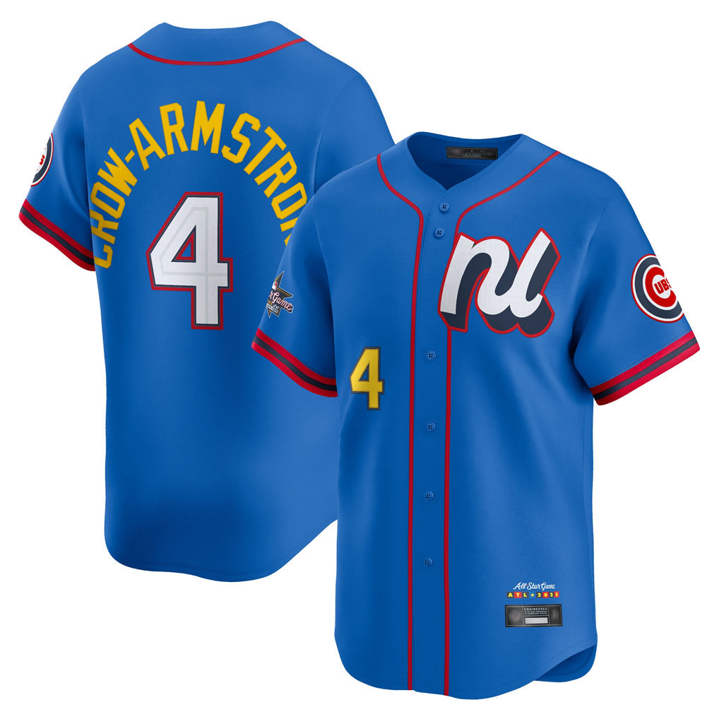 Pouc C.Cubs #4 Pete Crow-Armstrong Player Blue National League All-Star Edition Limited Stitched Jerseys