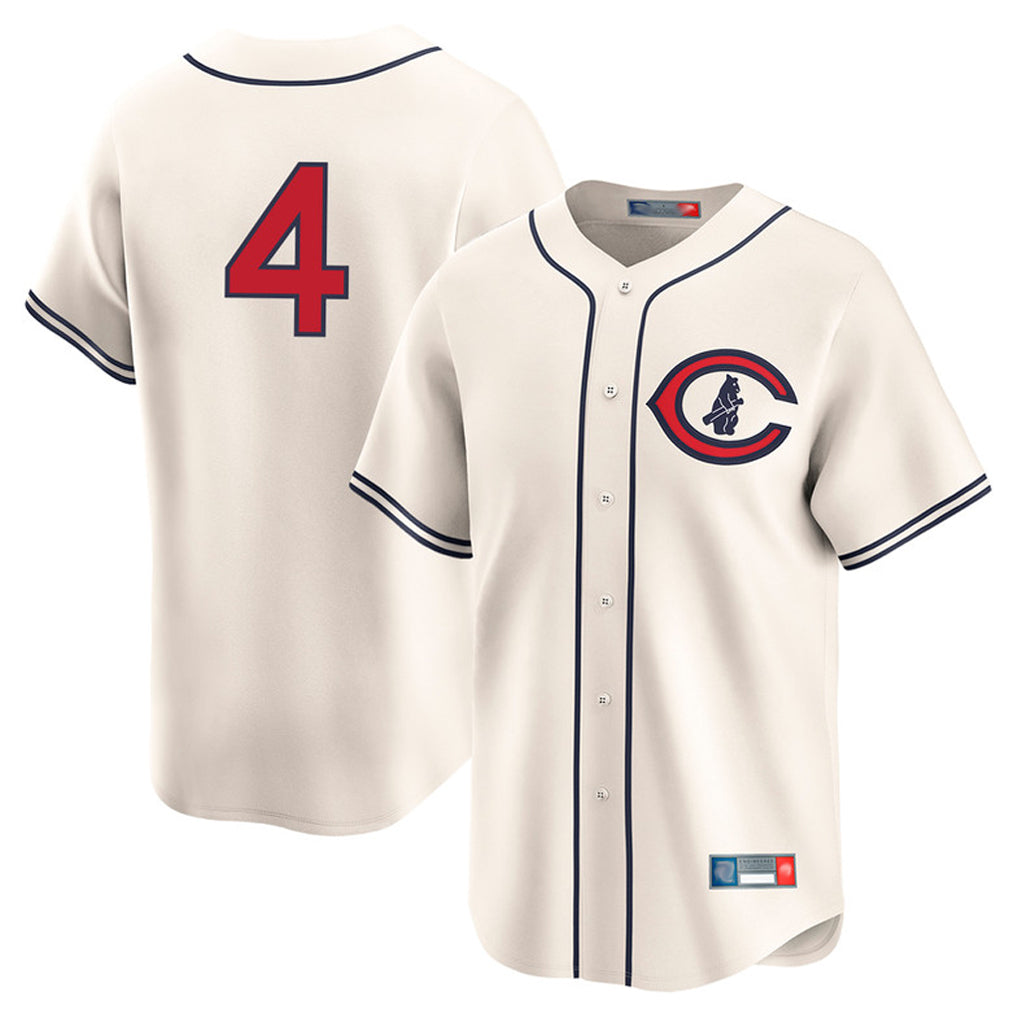 Pouc C.Cubs #4 Pete Crow-Armstrong Player Cream Field of Dreams Limited Home Game Stitched Jerseys