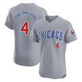 Pouc C.Cubs #4 Pete Crow-Armstrong Player Gray Road Limited Elite Home Stitched Jerseys