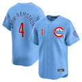 Pouc C.Cubs #4 Pete Crow-Armstrong Player Light Blue Limited Home Stitched Jerseys