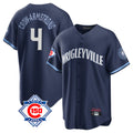 Pouc C.Cubs #4 Pete Crow-Armstrong Player Navy 150th Anniversary City Connect Home Game Stitched Jerseys