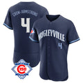 Pouc C.Cubs #4 Pete Crow-Armstrong Player Navy City Connect 150th Anniversary Limited Elite Home Stitched Jerseys