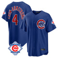 Pouc C.Cubs #4 Pete Crow-Armstrong Player Royal 150th Anniversary Home Game Stitched Jerseys