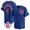 Pouc C.Cubs #4 Pete Crow-Armstrong Player Royal 150th Anniversary Limited Home Stitched Jerseys