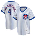 Pouc C.Cubs #4 Pete Crow-Armstrong Player White T-shirt Cooperstown Collection Limited Stitched Jerseys