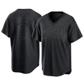 Pouc C.Cubs #6 Matt Shaw Player Black T-shirt Home Game Stitched Jerseys