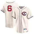 Pouc C.Cubs #6 Matt Shaw Player Cream Field of Dreams Limited Home Game Stitched Jerseys
