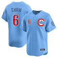 Pouc C.Cubs #6 Matt Shaw Player Light Blue Limited Home Stitched Jerseys