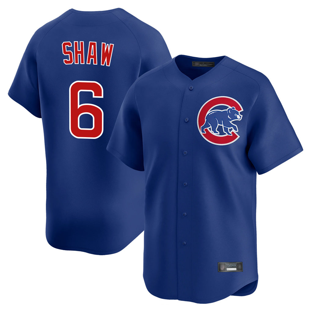 Pouc C.Cubs #6 Matt Shaw Player Royal Limited Home Stitched Jerseys
