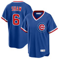 Pouc C.Cubs #6 Matt Shaw Player Royal T-shirt Cooperstown Collection Limited Stitched Jerseys