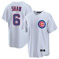 Pouc C.Cubs #6 Matt Shaw Player White Game Home Stitched Jerseys