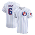 Pouc C.Cubs #6 Matt Shaw Player White Limited Elite Home Game Stitched Jerseys