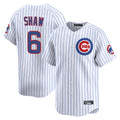 Pouc C.Cubs #6 Matt Shaw Player White Limited Home Game Stitched Jerseys