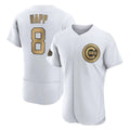 Pouc C.Cubs #8 Ian Happ Player Gold All-Star Limited Elite Home Game Stitched Jerseys