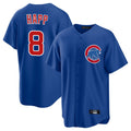 Pouc C.Cubs #8 Ian Happ Player Royal Home Game Stitched Jerseys