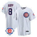 Pouc C.Cubs #8 Ian Happ Player White 150th Anniversary Limited Home Game Stitched Jerseys