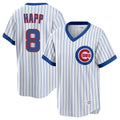 Pouc C.Cubs #8 Ian Happ Player White T-shirt Cooperstown Collection Limited Stitched Jerseys
