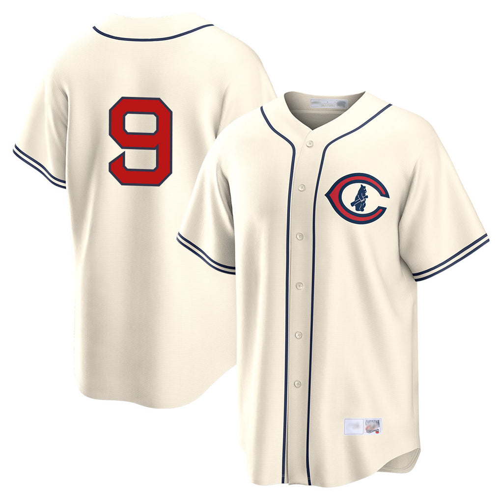 Pouc C.Cubs #9 Miguel Amaya Player Cream Field of Dreams Home Game Stitched Jerseys