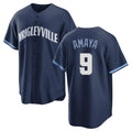 Pouc C.Cubs #9 Miguel Amaya Player Navy City Connect Home Game Stitched Jerseys