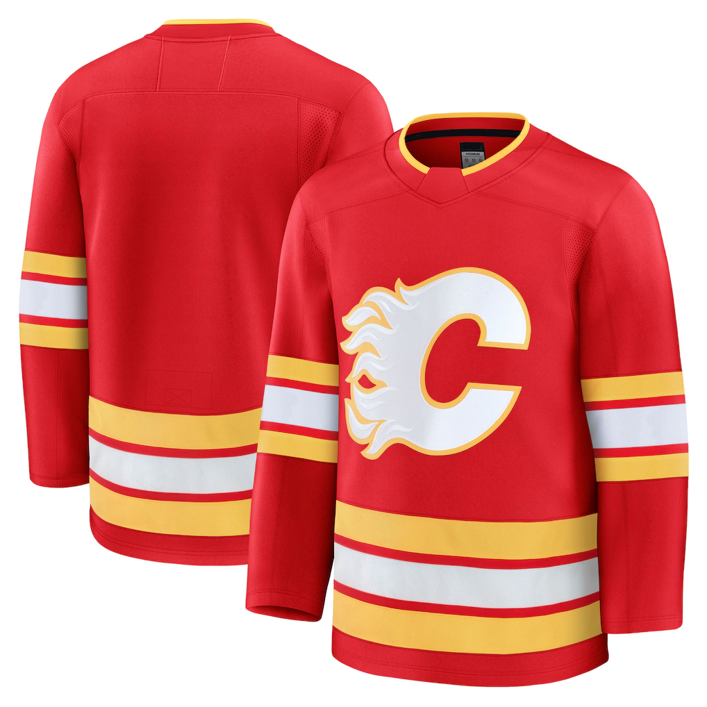 Pouc C.Flames Red Home Premium Jerseys