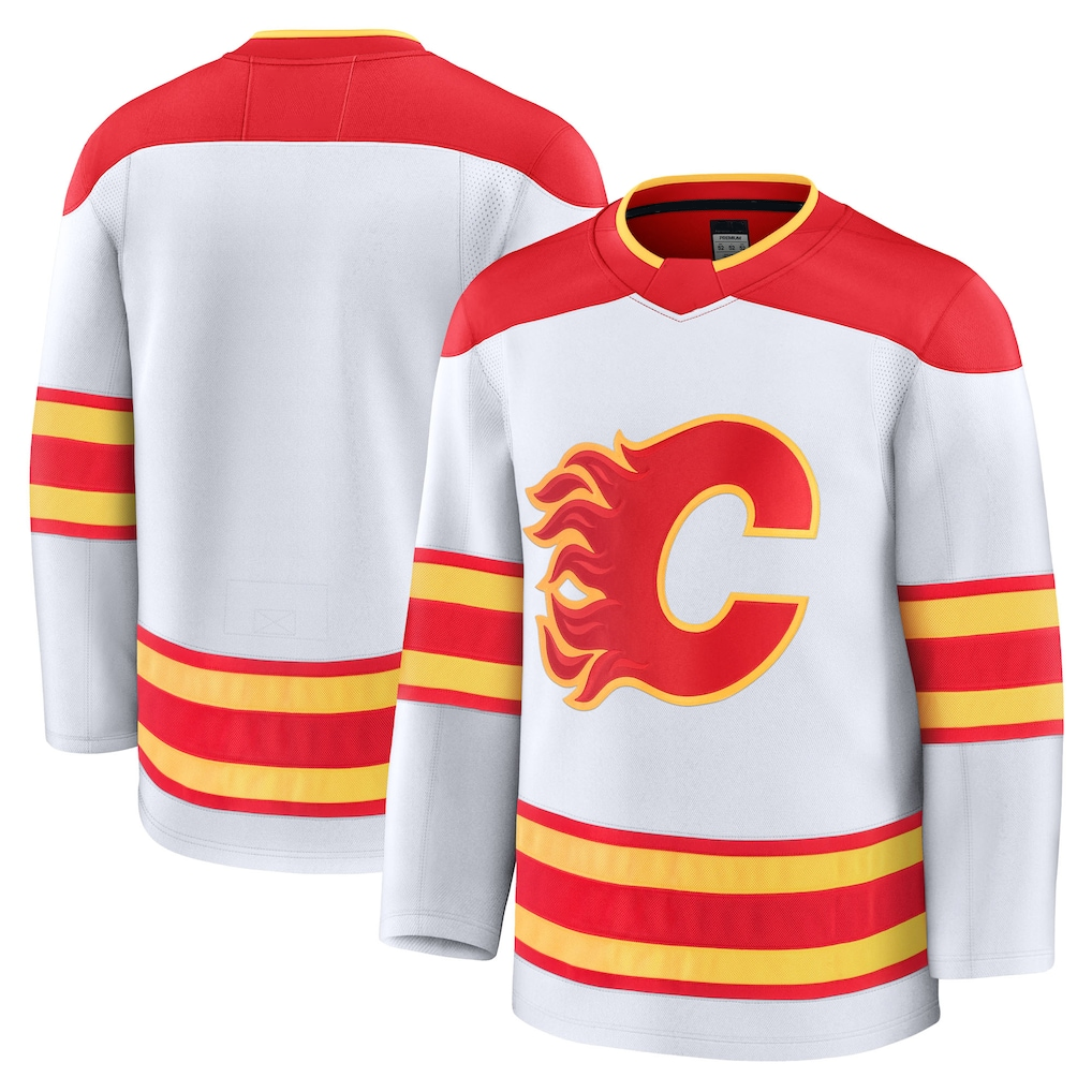Pouc C.Flames White Away Premium Jerseys