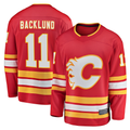 Pouc C.Flames #11 Mikael Backlund Red Home Breakaway Player Jerseys