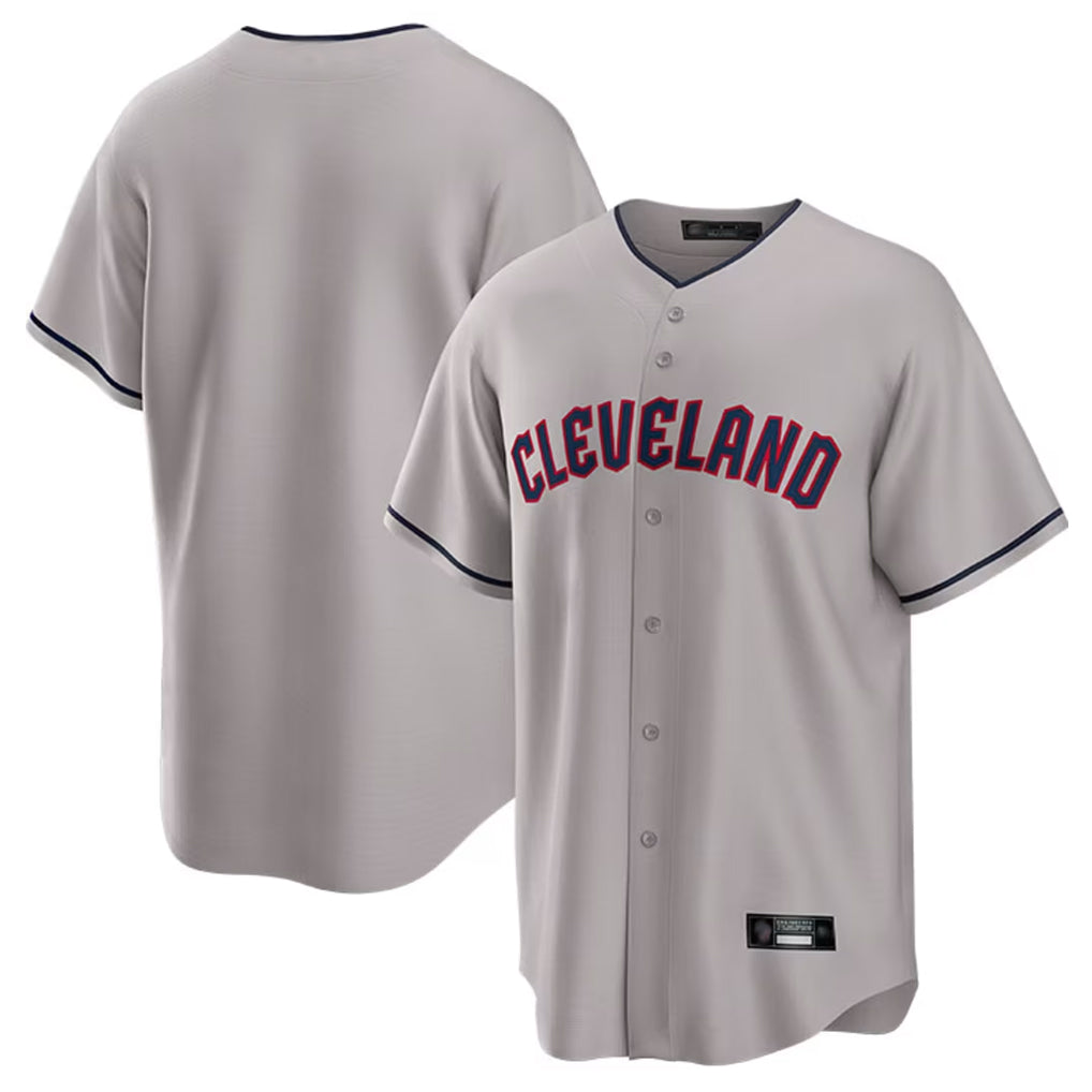 Pouc C.Guardians Gray Game Home Blank Player Stitched Jerseys