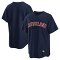 Pouc C.Guardians Navy Game Home Blank Player Stitched Jerseys