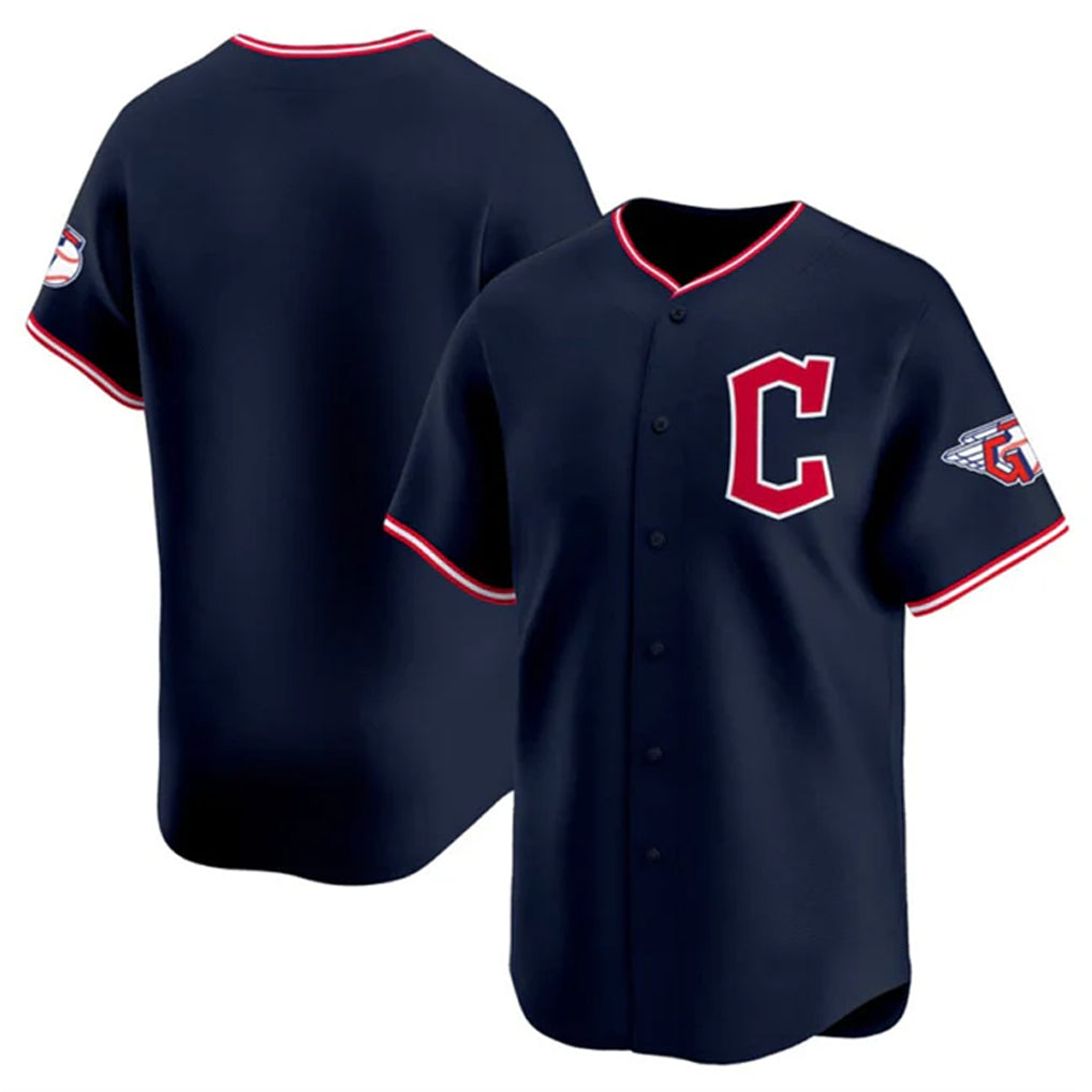 Pouc C.Guardians Navy Limited Home Blank Player Stitched Jerseys