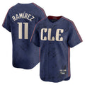 Pouc C.Guardians #11 Jose Ramirez Player Navy City Connect Limited Home Stitched Jerseys