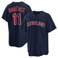 Pouc C.Guardians #11 Jose Ramirez Player Navy Game Home Stitched Jerseys