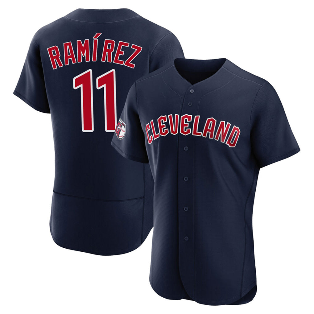 Pouc C.Guardians #11 Jose Ramirez Player Navy Limited Elite Home Stitched Jerseys