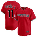 Pouc C.Guardians #11 Jose Ramirez Player Red Limited Home Stitched Jerseys