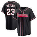 Pouc C.Guardians #23 Bo Naylor Player Black Fashion Out Home Game Stitched Jerseys