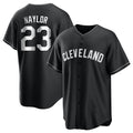 Pouc C.Guardians #23 Bo Naylor Player Black Home Game Stitched Jerseys