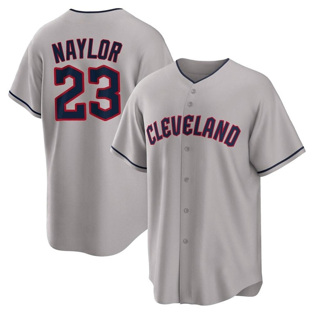 Pouc C.Guardians #23 Bo Naylor Player Gray Game Home Stitched Jerseys
