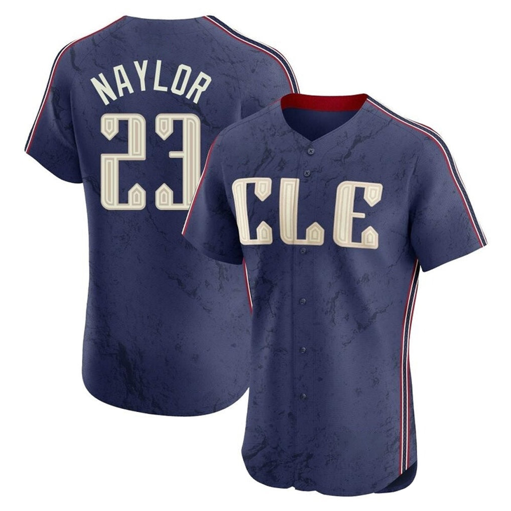 Pouc C.Guardians #23 Bo Naylor Player Navy City Connect Limited Elite Home Stitched Jerseys