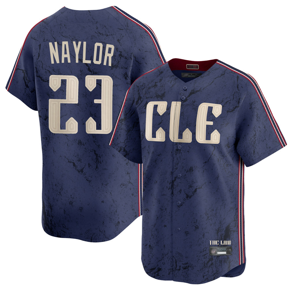 Pouc C.Guardians #23 Bo Naylor Player Navy City Connect Limited Home Stitched Jerseys
