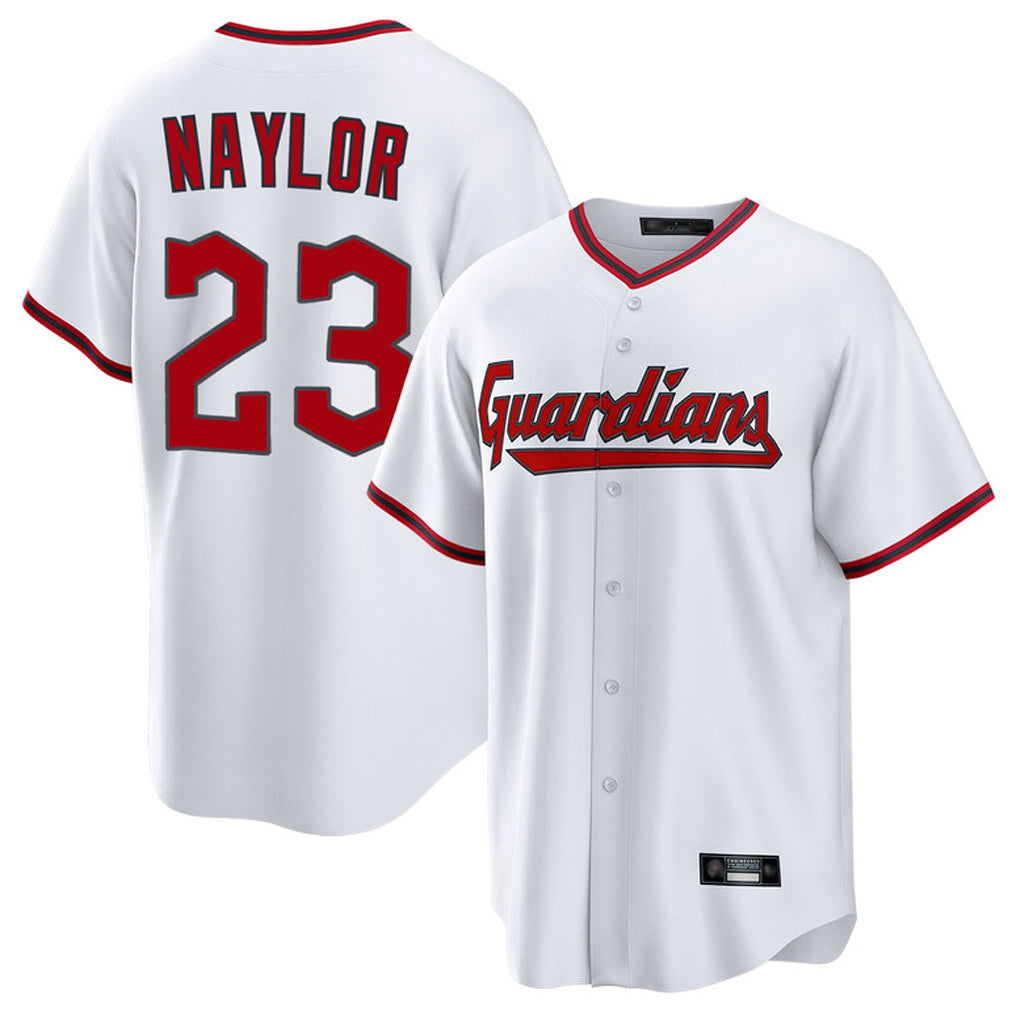 Pouc C.Guardians #23 Bo Naylor Player White Game Home Stitched Jerseys