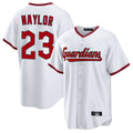 Pouc C.Guardians #23 Bo Naylor Player White Game Home Stitched Jerseys