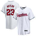 Pouc C.Guardians #23 Bo Naylor Player White Home Game Stitched Jerseys