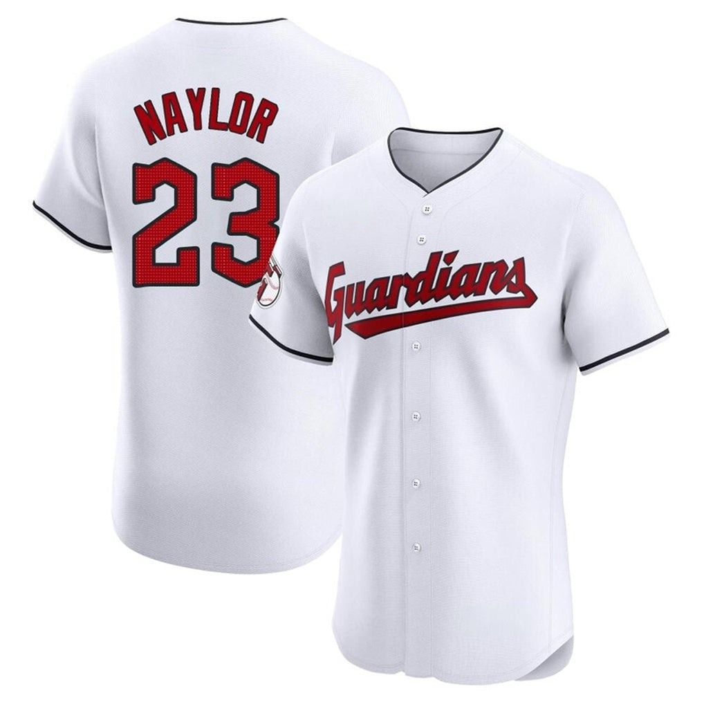 Pouc C.Guardians #23 Bo Naylor Player White Limited Elite Home Stitched Jerseys