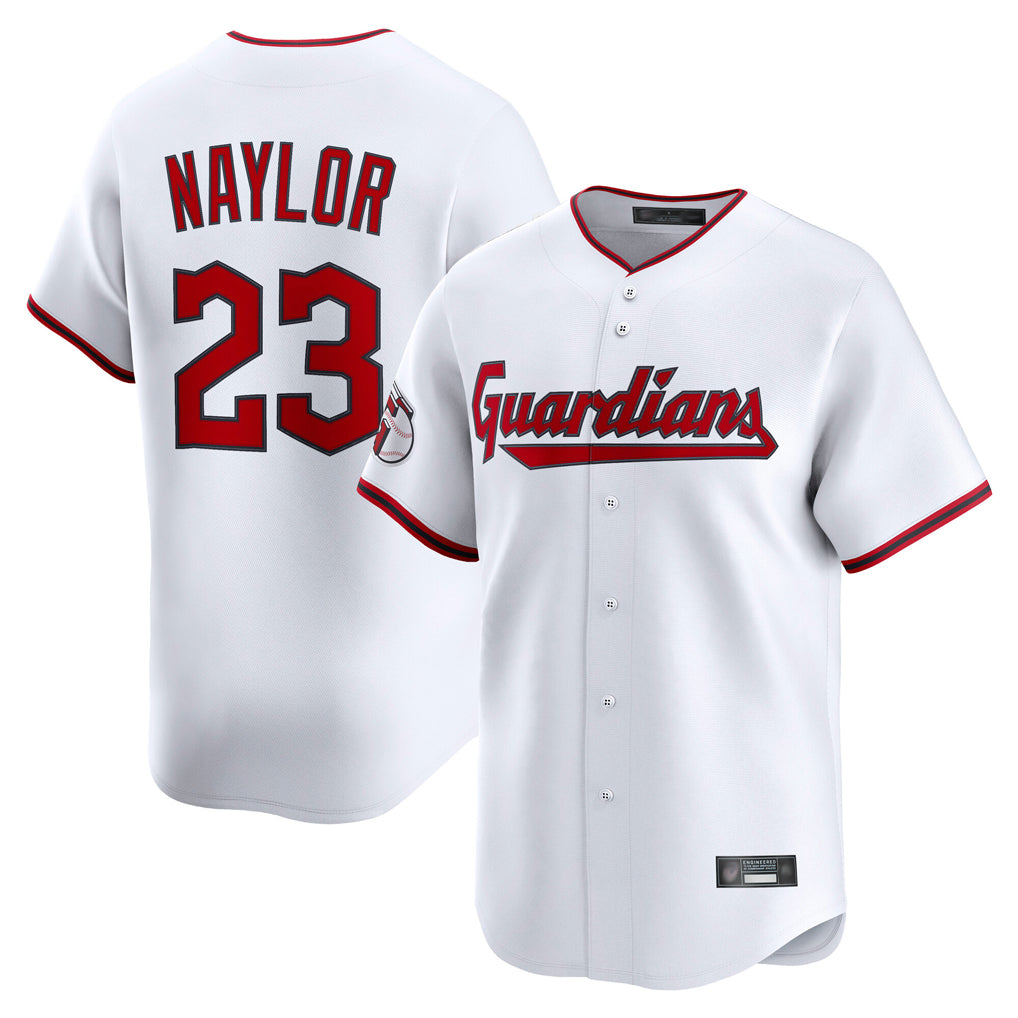 Pouc C.Guardians #23 Bo Naylor Player White Limited Home Game Stitched Jerseys