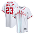 Pouc C.Guardians #23 Bo Naylor Player White World Classic Home Game Stitched Jerseys
