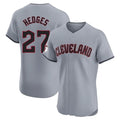 Pouc C.Guardians #27 Austin Hedges Player Gray Road Limited Elite Home Stitched Jerseys