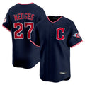 Pouc C.Guardians #27 Austin Hedges Player Navy Limited Home Stitched Jerseys